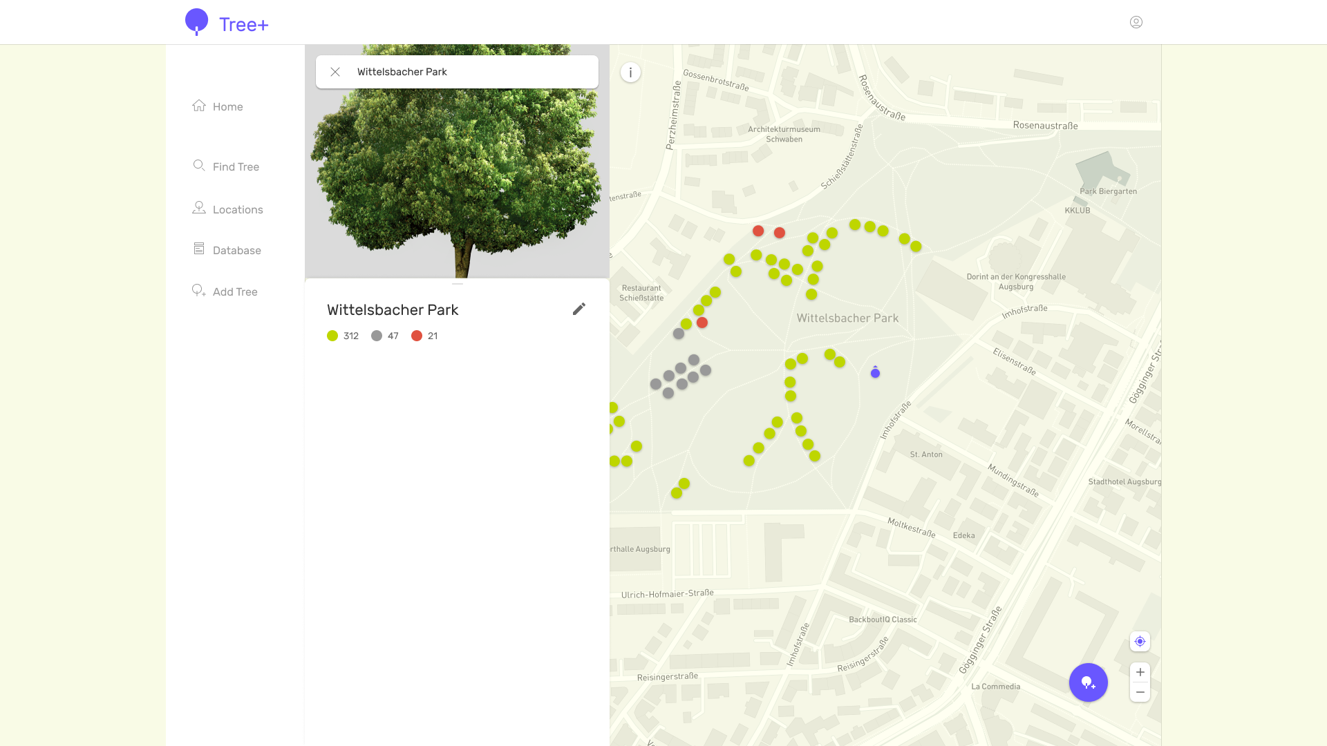 Tree Plus Hi-Fi screens desktop