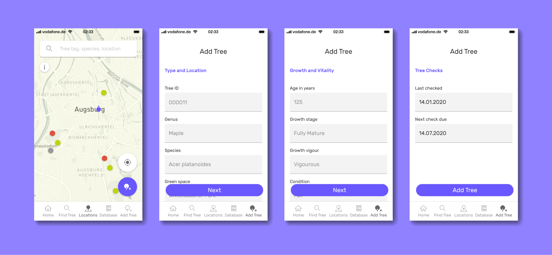 Tree Plus Hi-Fi screens mobile
